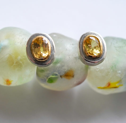 Yellow Sapphire Earrings