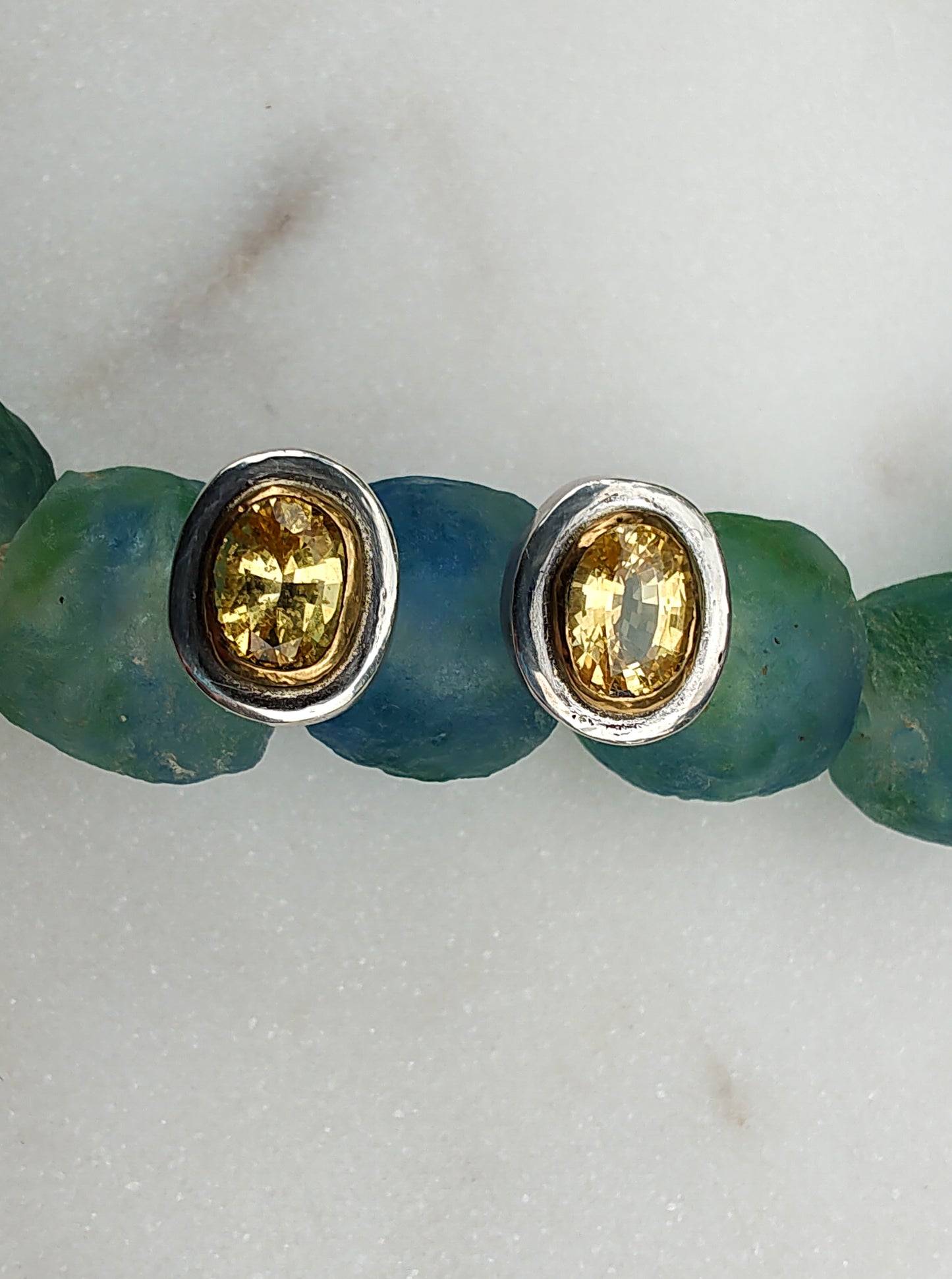 Yellow Sapphire Earrings