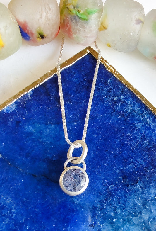 Periwinkle Spinel Pendant