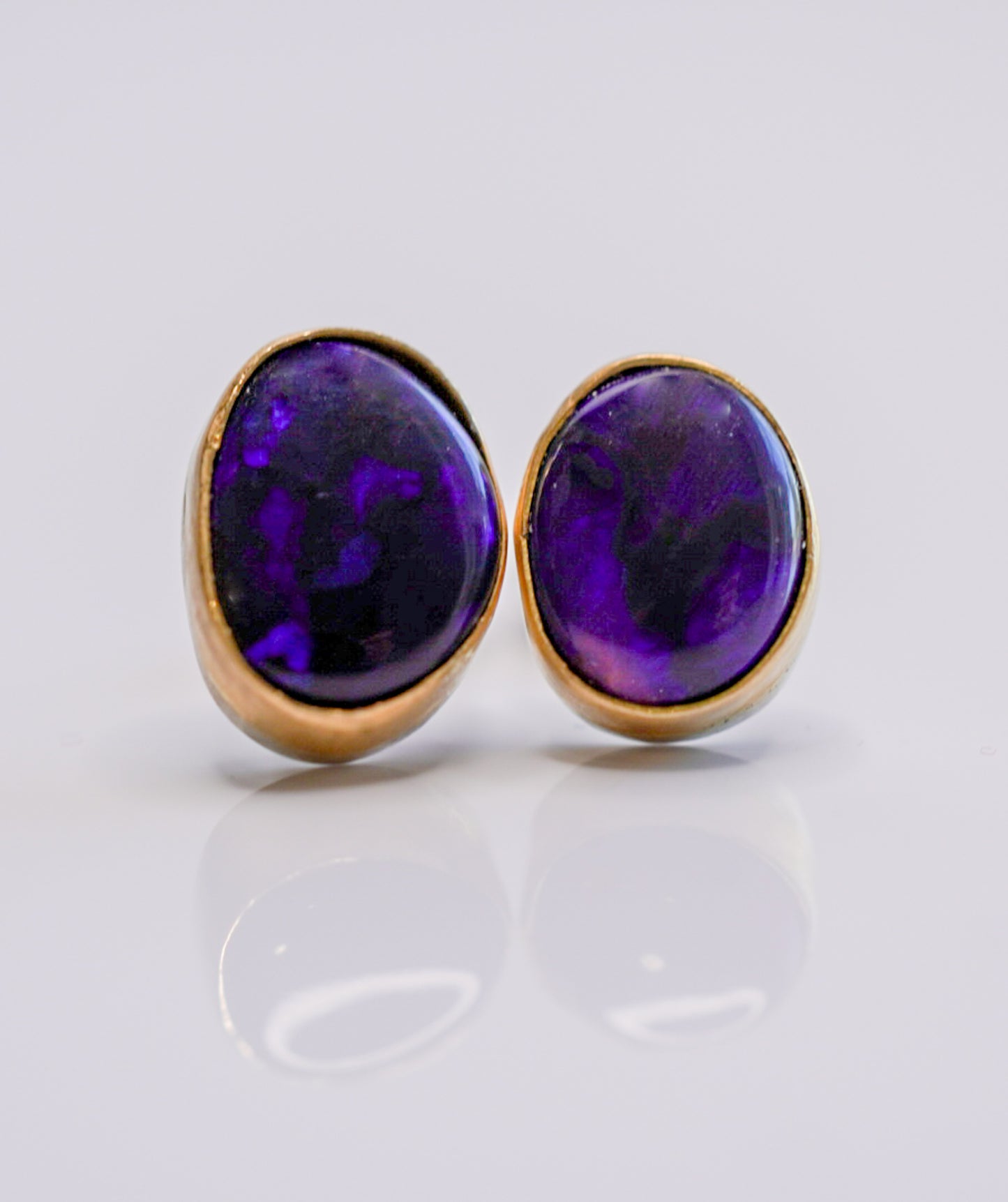 Black Opal Earrings
