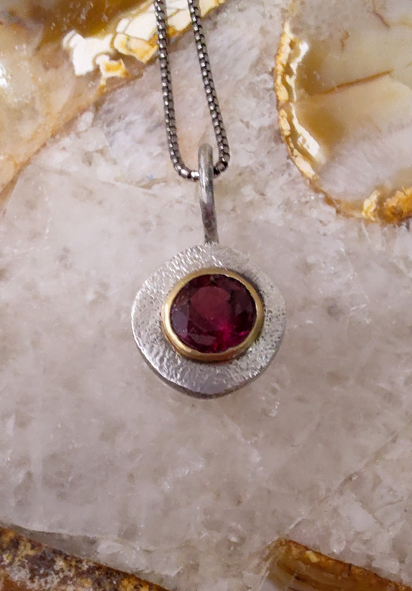 Strawberry Garnet Pendant