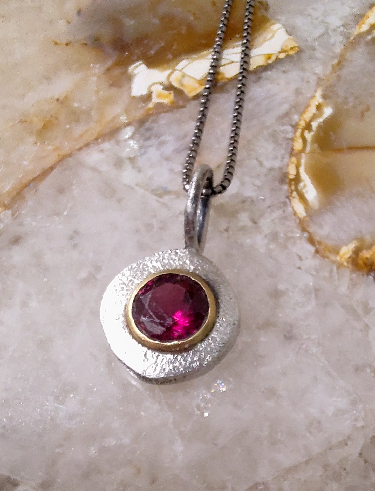 Strawberry Garnet Pendant